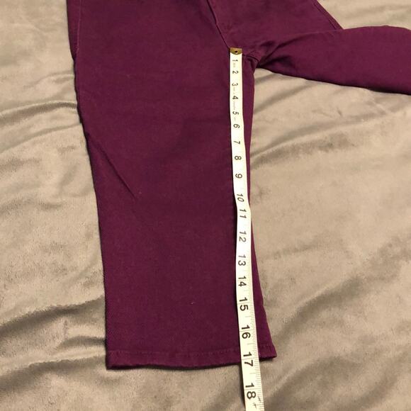 dELiA*s Taylor Purple Crop Jeans Juniors Size 1 Capri Y2K Vibe - Picture 7 of 8